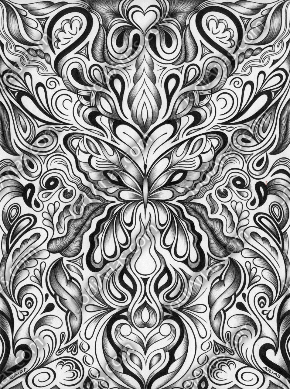 Black-Ink Butterfly